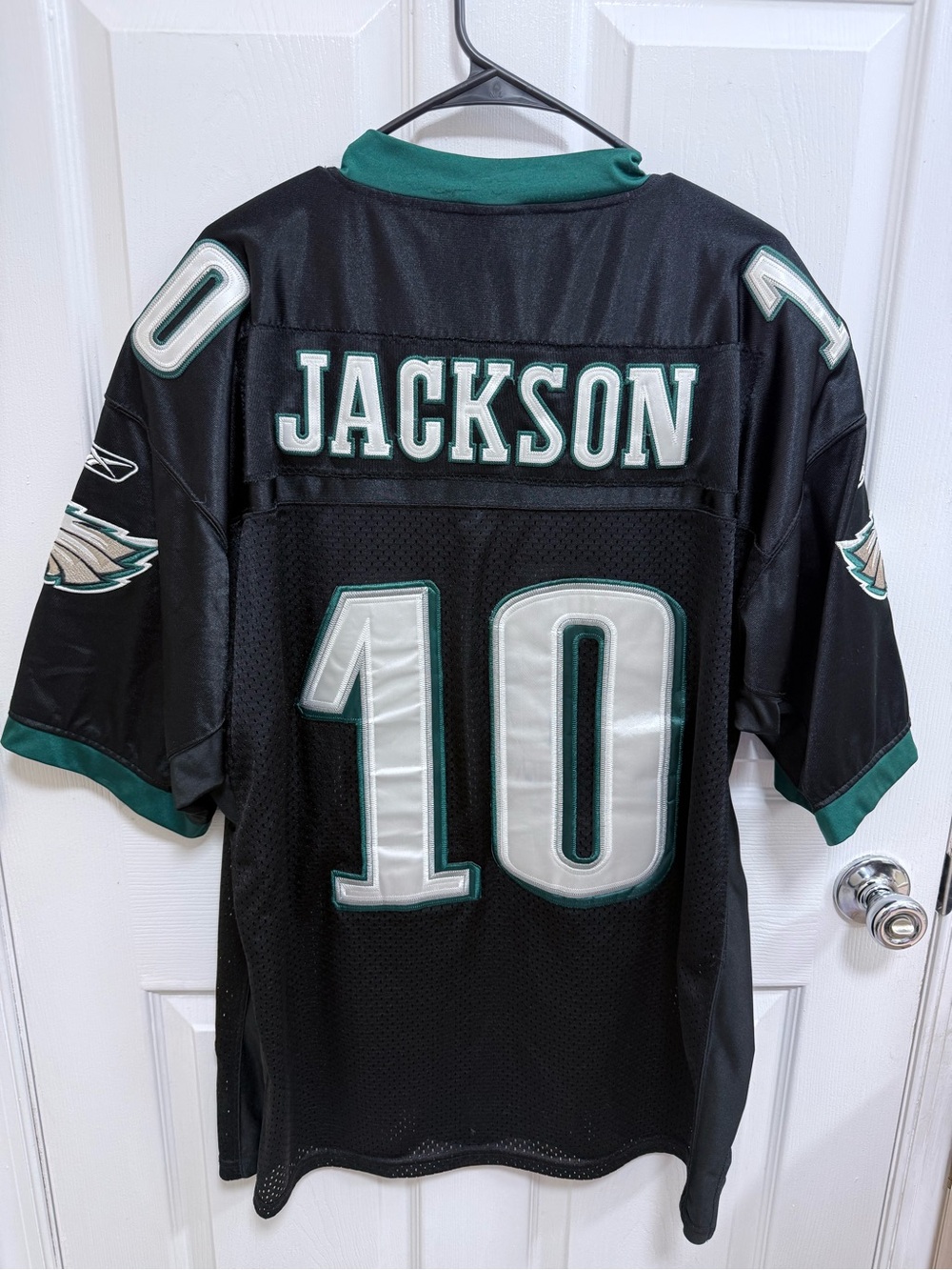 Philadelphia Eagles #10 DeSean Jackson Black NFL Football Jersey, Size 54